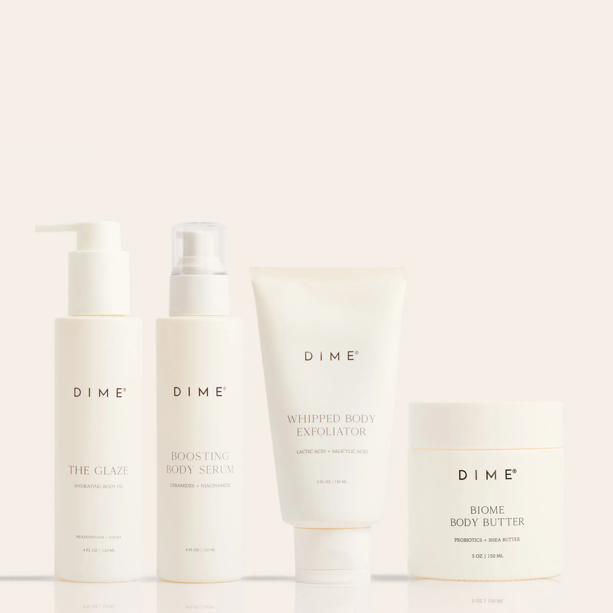 White packets skincare set